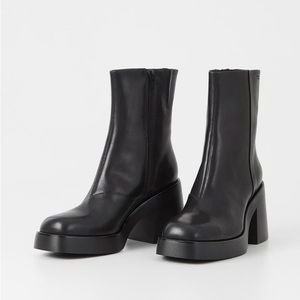 Vagabond black platform boots (size US 6)